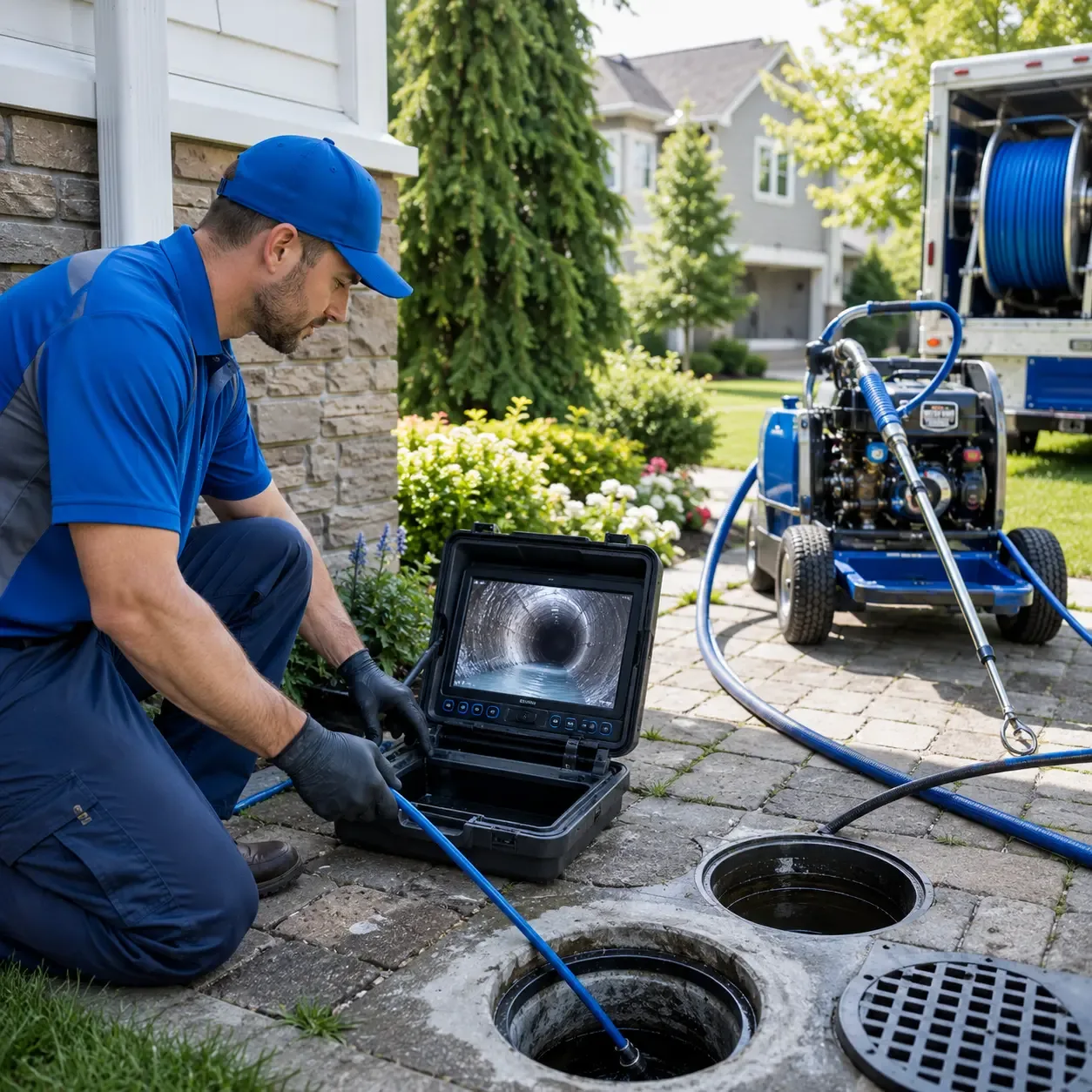 Outdoor drain cleaning professionals serving Adamstown, PA