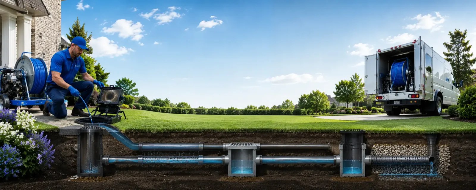 Outdoor drain cleaning information for Adamstown, PA